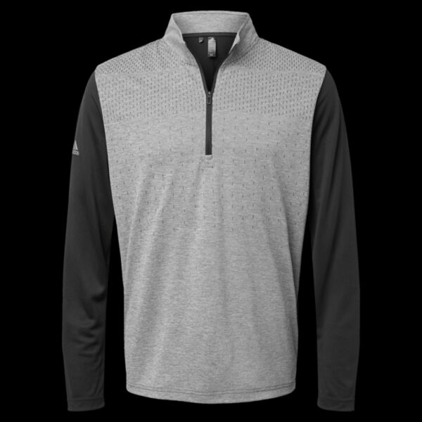 Men's Ultimate365 Heather Block Printed Quarter-Zip Pullover Thumbnail