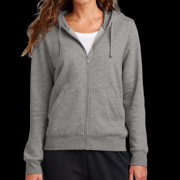 Women's Club Fleece Sleeve Swoosh Full Zip Hoodie Thumbnail