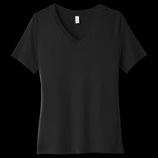 Women's Relaxed Jersey Short Sleeve V Neck Tee Thumbnail