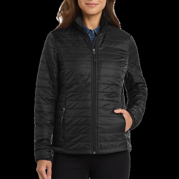 Ladies Packable Puffy Jacket Thumbnail
