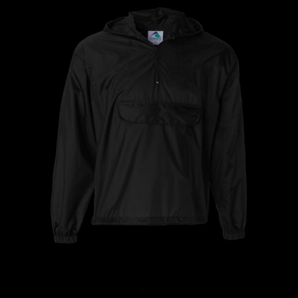 Packable Half-Zip Hooded Pullover Jacket Thumbnail