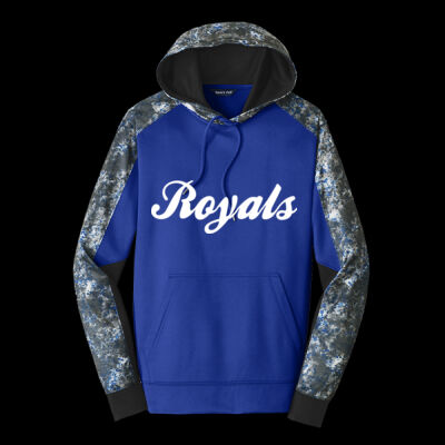 Royals Baseball - Sport Wick ® Mineral Freeze Fleece Colorblock Hooded Pullover Thumbnail